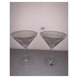 Baccarat martini glasses