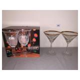 Two Hurricanes in OB and 2 Gold rim Martini