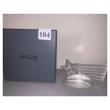 Lalique year 2000 Shooting star 4 1/2" H x 3" W