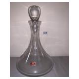Lenox lead crystal decanter 12" H