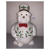 Lenox Frosty the Snowman Cookie Jar 12" H