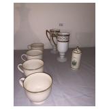 Four Lenox coffee cups "Special" pattern & Lenox