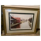 Jose a Sebave " red barn in new hope" 28"h x 35"