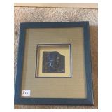 C. Nock - Shadow box frame Split face w/ gold