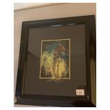 African artist signed LR 1999 - Woven fabric