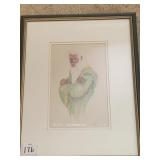 C. Nock "Delibration" - signed LR 15" H x 12" w