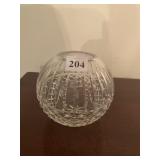 Crystal Rose bowl 5" H x 6" W