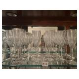 21 Fluted Champagne glasses