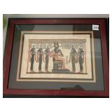Egypt Papyrus paper framed to go