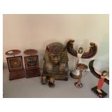 Egyptian Candle holder and two candle stands