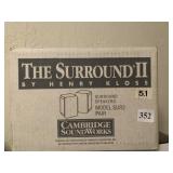 The surround II by Henry Kloss surround speakers