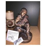 Austin Sculpture Boy with dog