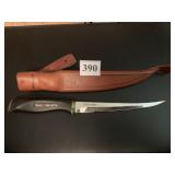 Normark Fiskars knife with case w/ belt hoop