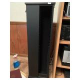 Black floor CD rack swivel base