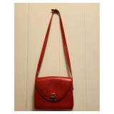 Gucci Red Leather bag 7 1/2" x 9 1/2" with adjust-