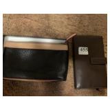 Lodis new Dark brown leather wallet 7" x 4 1/2" &