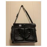 Dooney & Bourke Black leather 10" H x 14" W