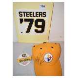 Bobby Shaw #82 Autographed Steeler hat & 1979