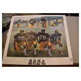 Autographed by The Front Four - 29 1/2" x 25"