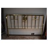 King size Brass bed with large Medallion in