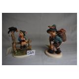 Goebel Flower vendor  5 1/2" & Mischief maker 5"