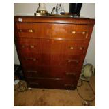 Waterfall Dresser 6 Drawer 36" W x 48" H x 50.6"