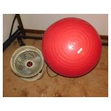 Exercise ball & Fan