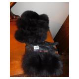 Mink trim and leather gloves you can add the trim