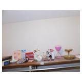 Clock, Nurse figure etc.