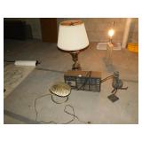 Cast Iron figure on one foot dancer, heater, 3