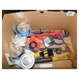 Group of Hand tools, Pipe wrench etc.