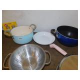 OYSTER PLATES 6, STRAINER, S/P, FARBERWARE