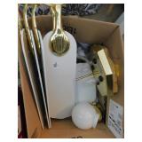 CELING FAN AND EXTRA LIGHT AND GLOBES