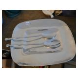 PEWTER LARGE SALAD BOWL LUNA CANADA FOOD SAFE LED