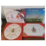 NIKKO SERVING DISHES AND GLASS PLATTERS