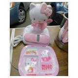 HELLO KITTY TELEPHONE AND DIVIDED DISH
