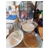 OBAMA PLAQUES, PEDSTAL CAKE PLATE, DP 56 LED ORD