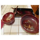 PINK FLOWER FROG, ASH TRY , ORIENTIAL SALAD