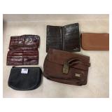 Leather Lamb wrist bag, Leather credit card holder