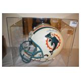 Dan Marino #13 autographed helmet with display