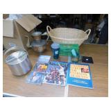 DENMARK ICE BUCKET, BASKET, PITCHER, TIN, BASKET