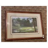 16 HOLE AGUSTA FRAMED 29 X 21 1/2"