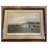 FRAMED PIRNT "THE DRIVE" TRIPLE MAT 31" W X 24" H