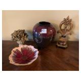 VASE, AND DECORATIVE PIECES
