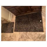 SOFT RUBBER BACK RUGS 30" X 48" AND 21" X 34"