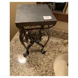 METAL DECORATIVE STAND 7" X 7 X 12 1/2"