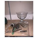 TUBE CITY BOTTLE OPENER, BRUSH PEDESTAL BOWL