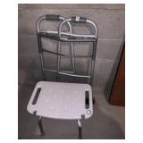WALKER AND SHOWER SEAT
