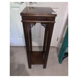 CHINESE CHIPPENDALE SQUARE STAND 12" X 12" X 35 H