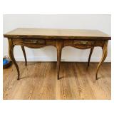 BAKER- MILLING ROAD- FLIP TOP TABLE WITH 2 DRAWER